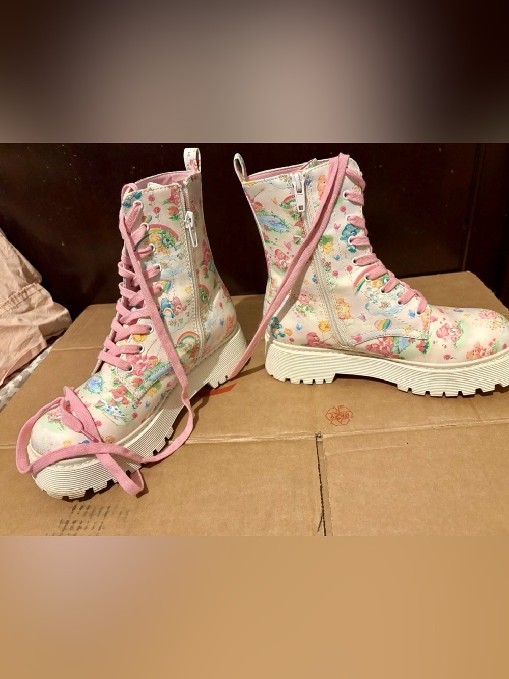 Dolls Kill x Care Bears boots Size 10 Rare